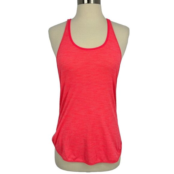Lululemon What The Sport Singlet Top Size 2 / 4 ? Heathered Electric Coral Pink - Picture 1 of 7